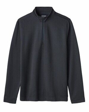 Rhone Commuter 1/4 Zip Mens L Black Pullover Preppy Golf Sweater Comfort Tech